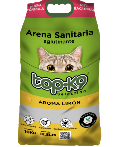 Arena Sanitaria Aglutinante TOP K9 10Kg