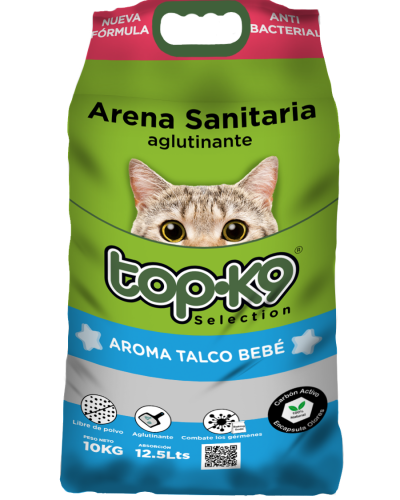 Arena Sanitaria Aglutinante TOP K9 10Kg