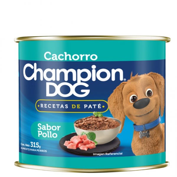 Alimento húmedo cachorro 315 gr Pollo Champion Dog