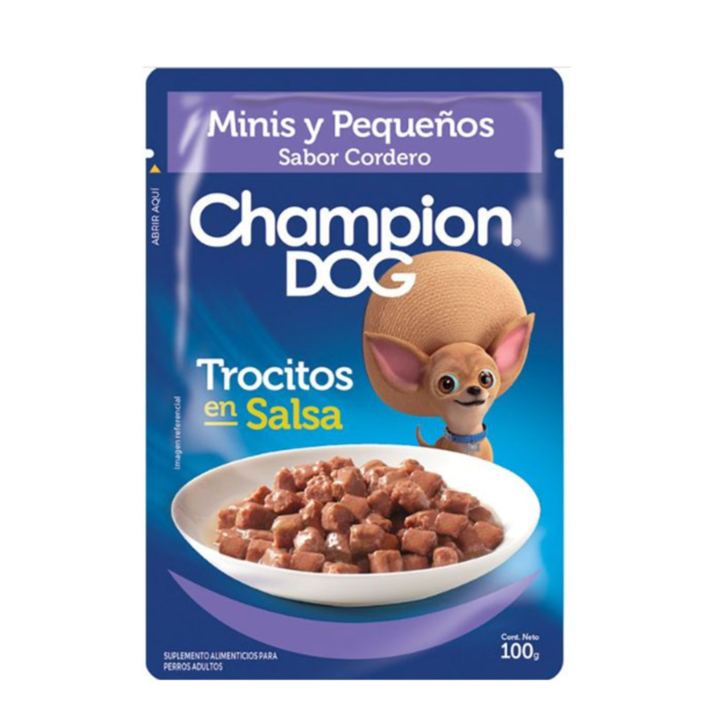 Pouch Champion Raza Pequeña Cordero