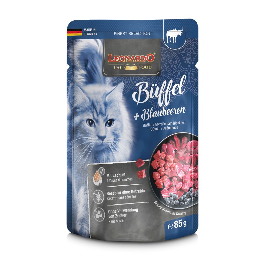 Pouch Leonardo Búfalo y Arándano 85 Grs