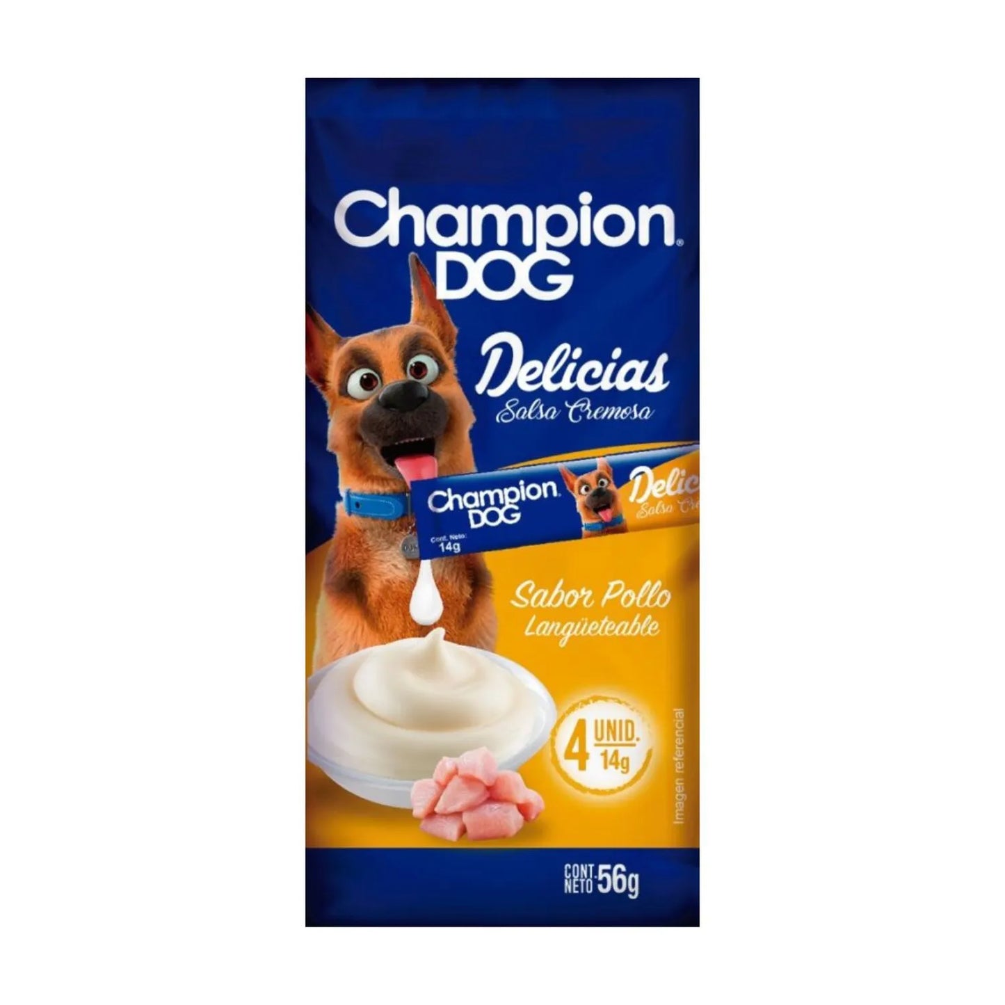 Snack Delicias Perro Champion Dog Pollo 14 grs