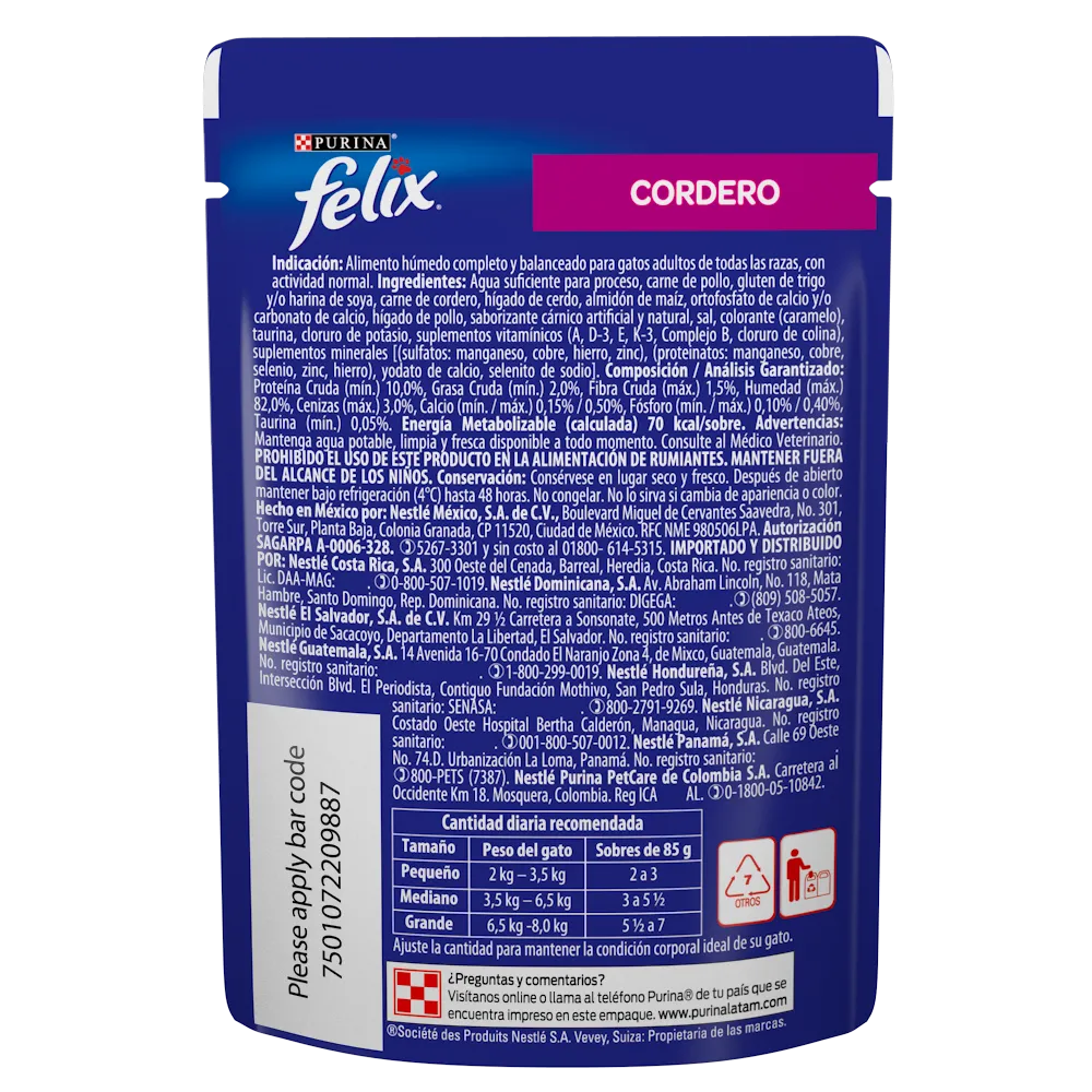 Alimento Húmedo Felix Cordero