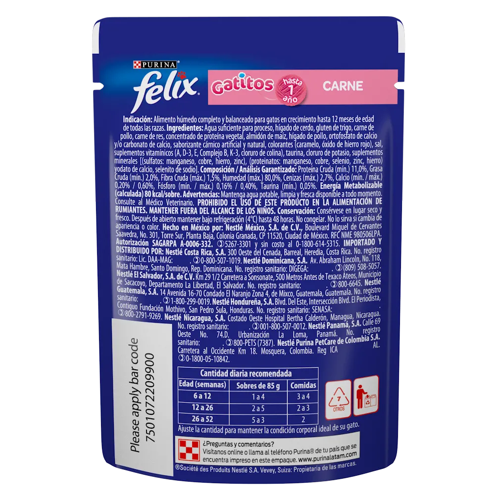 Alimento Húmedo Felix Gatito
