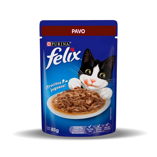 Alimento Húmedo Felix Pavo