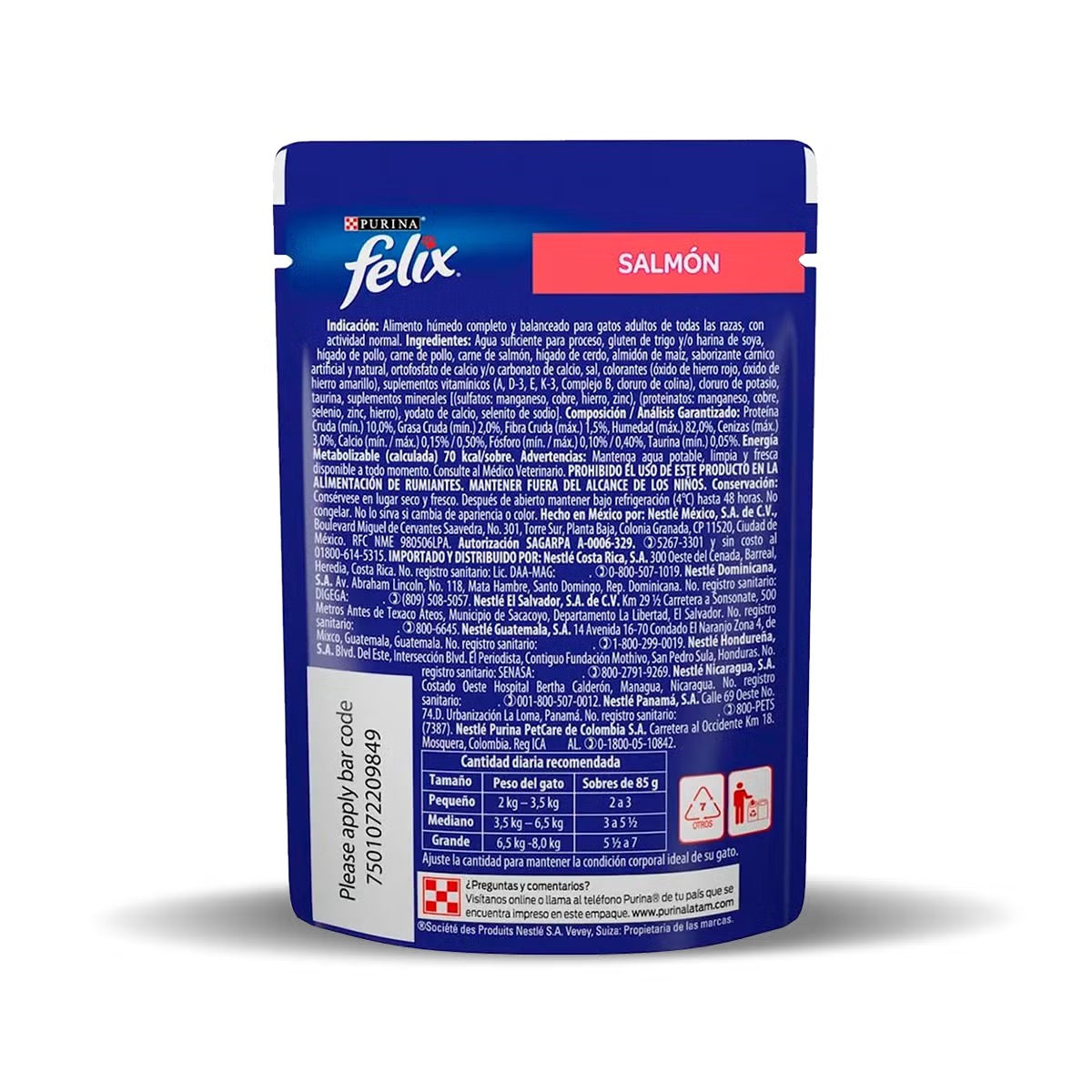 Alimento Húmedo Felix Salmón